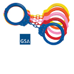 Model 7030 Color Plated Oversized Handcuffs